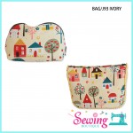 ORGANISER POUCH (2PC) - BAG/J93 IVORY & RED